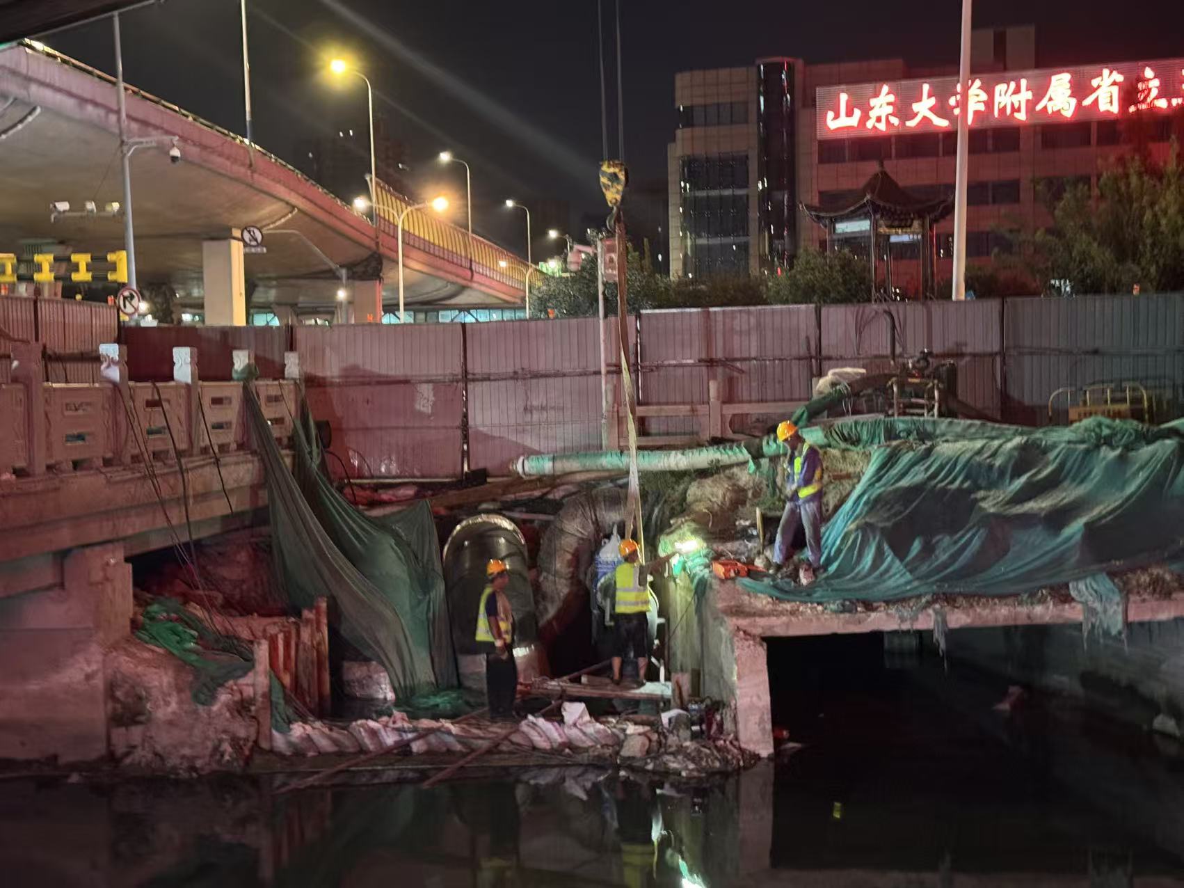 普利市政管网：无影山中路管线迁改工程合口