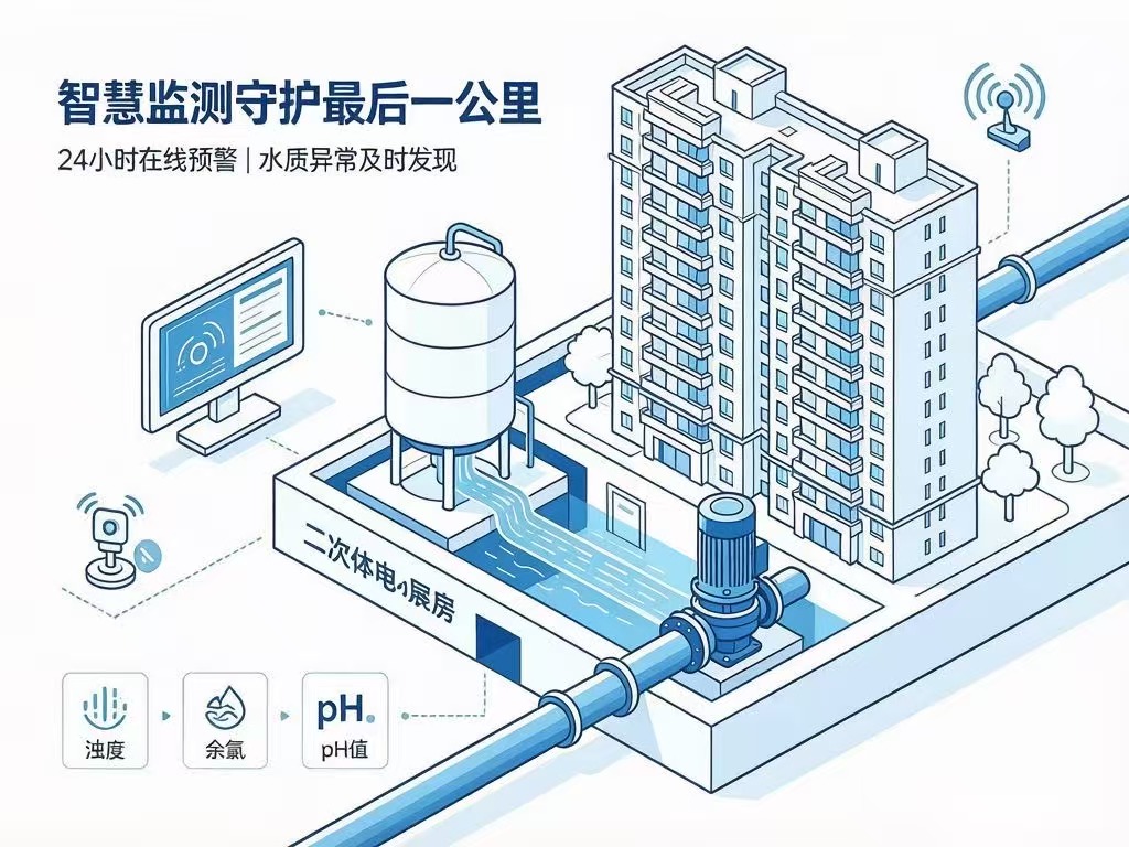 智慧监测守护“最后一公里”用水安全—科普二次供水三大核心水质指标